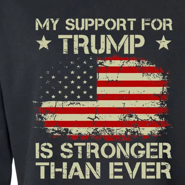 My Support For Trump Is Stronger Than Ever Cropped Pullover Crew