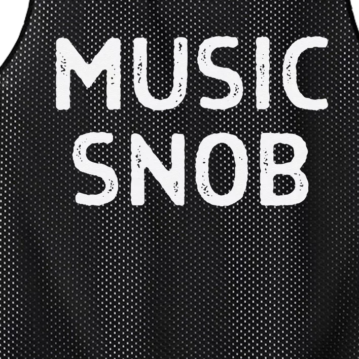 Music Snob Funny Indie Music Lover 70s Hard Rock Blues Rap Mesh Reversible Basketball Jersey Tank