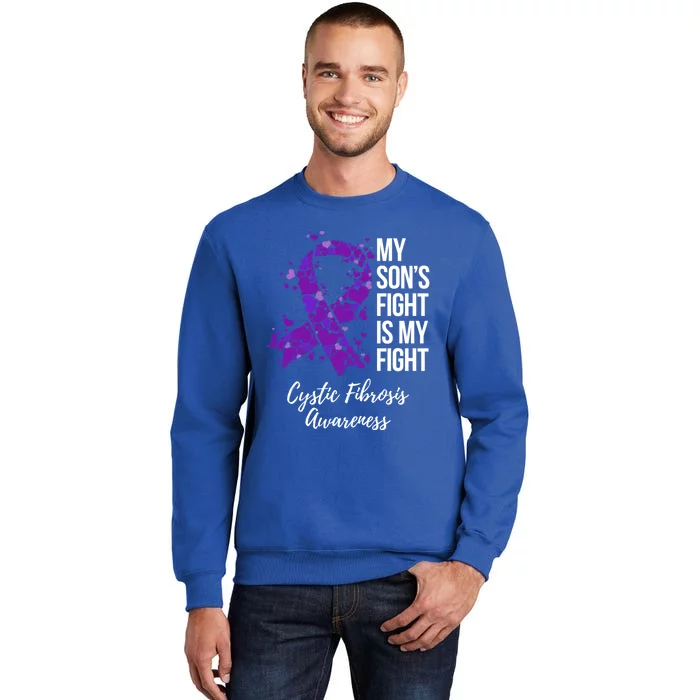 My Son’S Fight Is My Fight Cystic Fibrosis Awareness Gift Sweatshirt