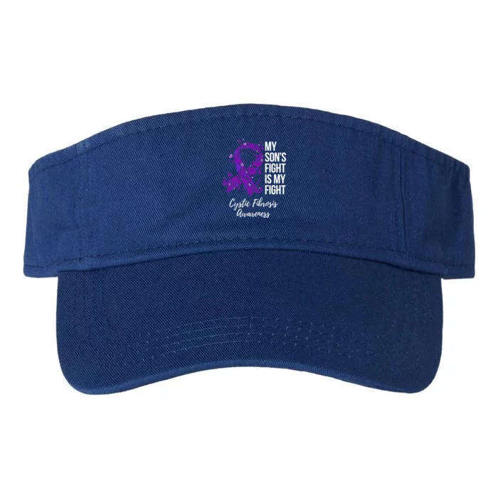 My Son’S Fight Is My Fight Cystic Fibrosis Awareness Gift Valucap Bio-Washed Visor