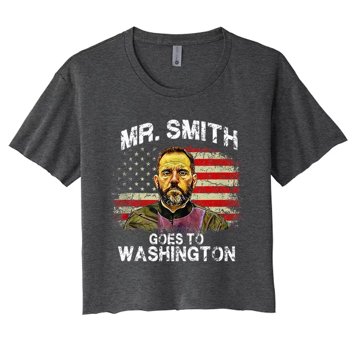 Mr Smith Goes To Washington Jack Smith Political Women's Crop Top Tee