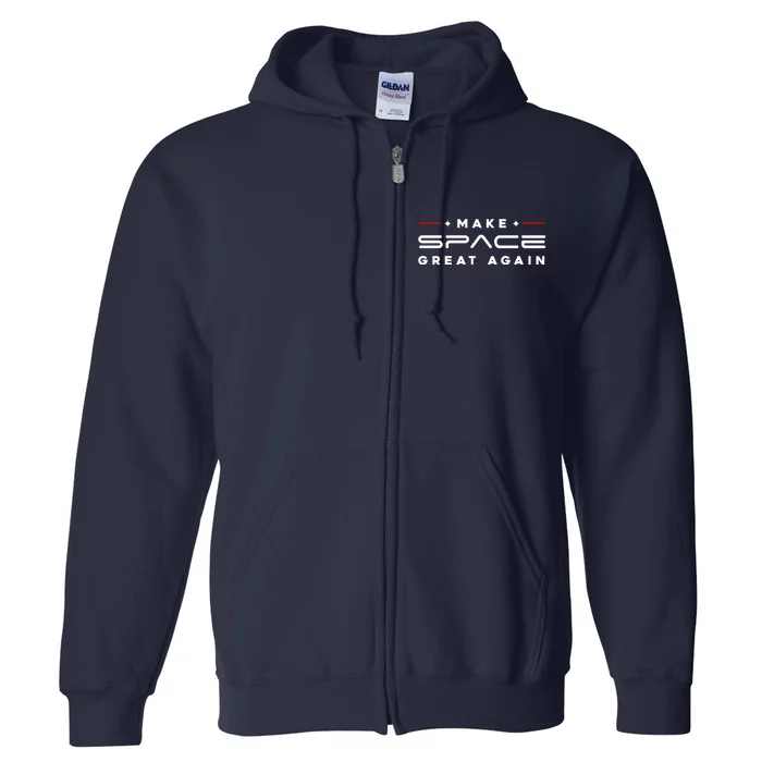 Make Space Great Again Trump 2024 Full Zip Hoodie