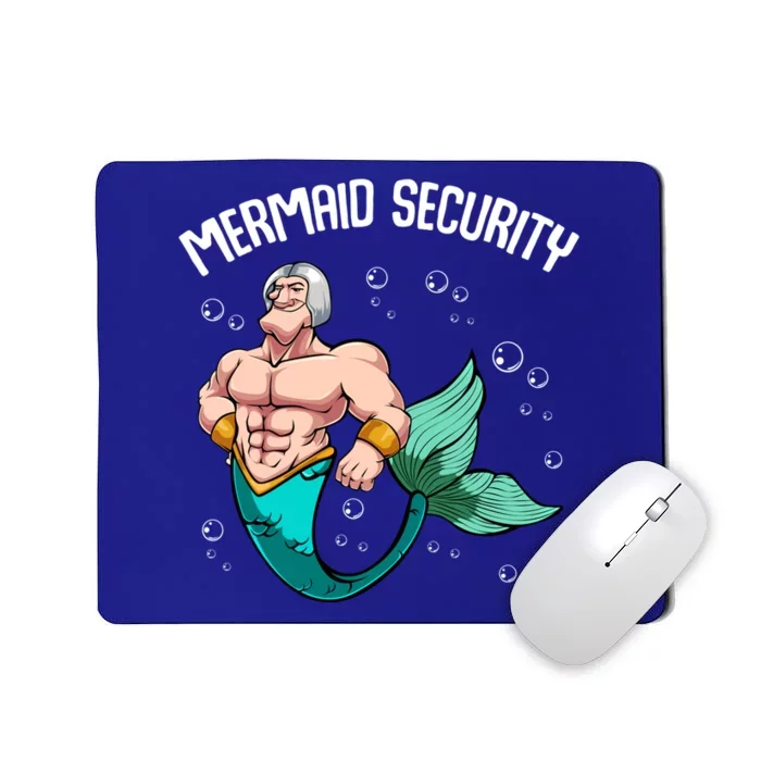 Mermaid Security Gift For Grandpa Dad Brother Father Gift Mousepad