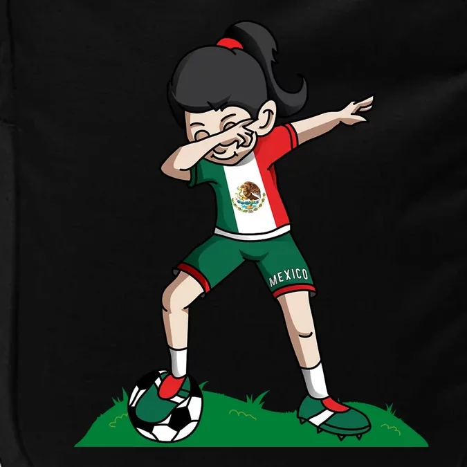 Mexico Soccer Girl Dabbing Impact Tech Backpack