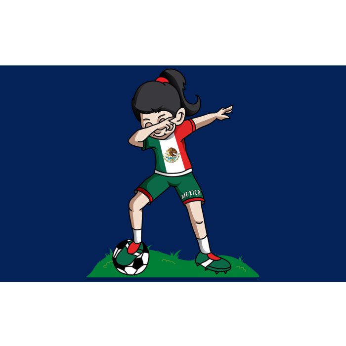 Mexico Soccer Girl Dabbing Bumper Sticker