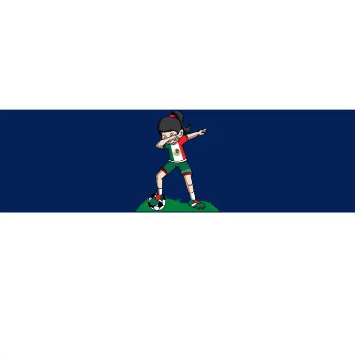 Mexico Soccer Girl Dabbing Bumper Sticker