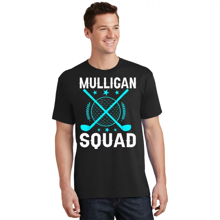 Mulligan Squad Golf Team Golfer Golfing Stocking Stuffer T-Shirt