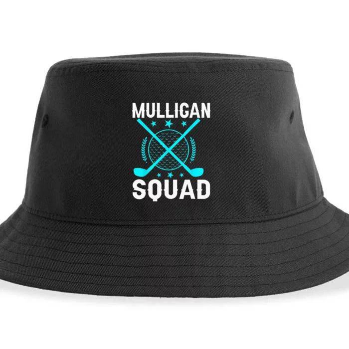 Mulligan Squad Golf Team Golfer Golfing Stocking Stuffer Sustainable Bucket Hat