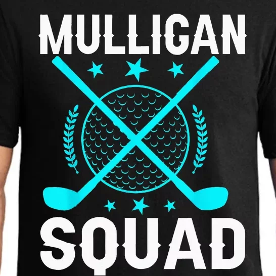 Mulligan Squad Golf Team Golfer Golfing Stocking Stuffer Pajama Set