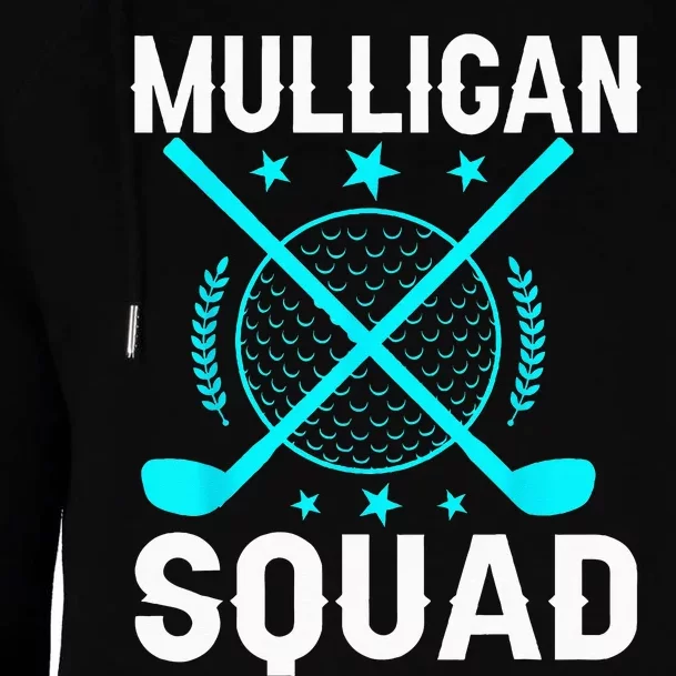 Mulligan Squad Golf Team Golfer Golfing Stocking Stuffer Womens Funnel Neck Pullover Hood