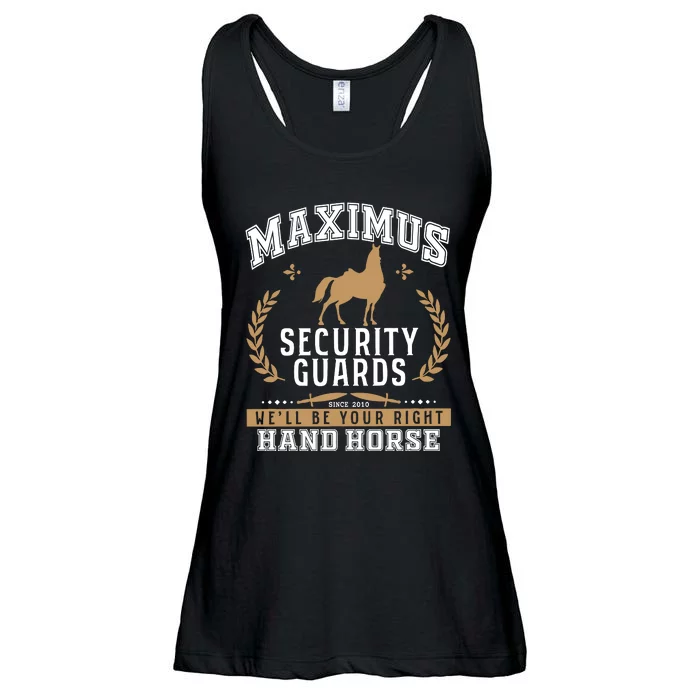 Maximus Security Guards We'll Be Your Right Hand Horse Ladies Essential Flowy Tank