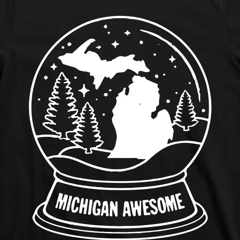 Michigan Snow Globe T-Shirt