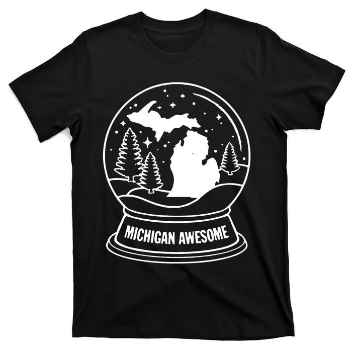 Michigan Snow Globe T-Shirt