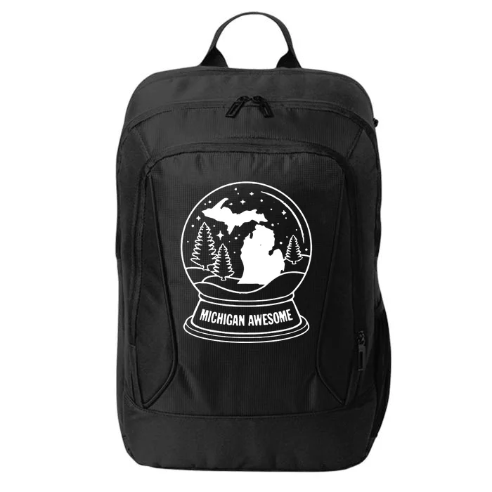 Michigan Snow Globe City Backpack