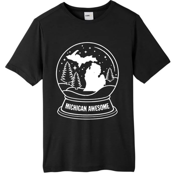 Michigan Snow Globe ChromaSoft Performance T-Shirt