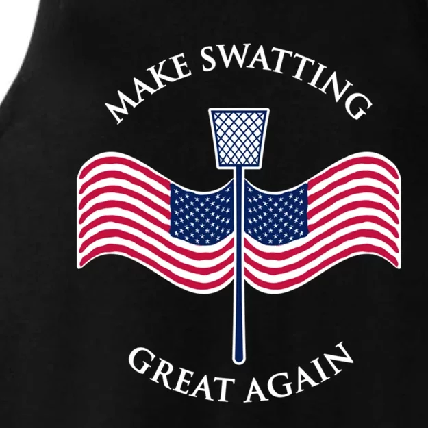 Make Swatting Great Again In America Usa Funny Cool Gift Ladies Tri-Blend Wicking Tank