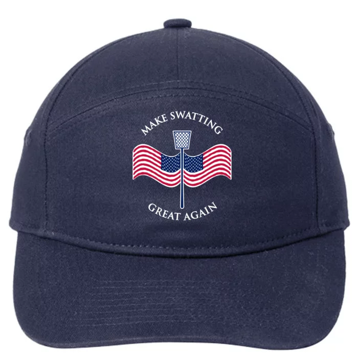 Make Swatting Great Again In America Usa Funny Cool Gift 7-Panel Snapback Hat