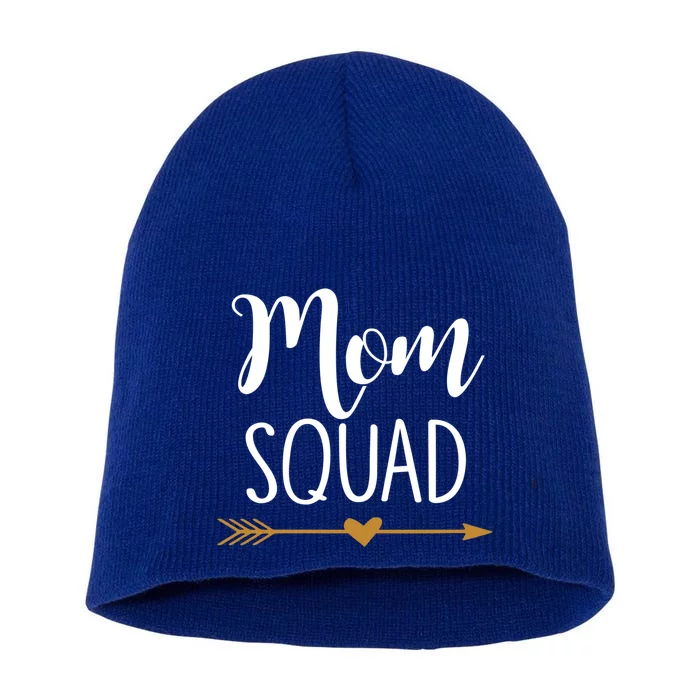 Mom Squad Gift Short Acrylic Beanie