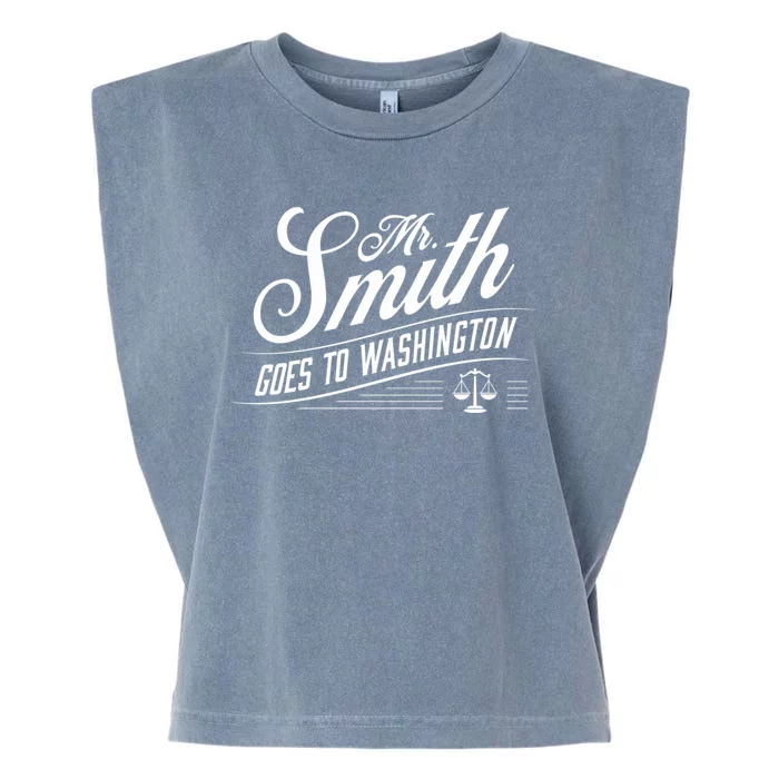 Mr. Smith Goes To Washington Funny Jack Smith Graphic Garment-Dyed Women's Muscle Tee