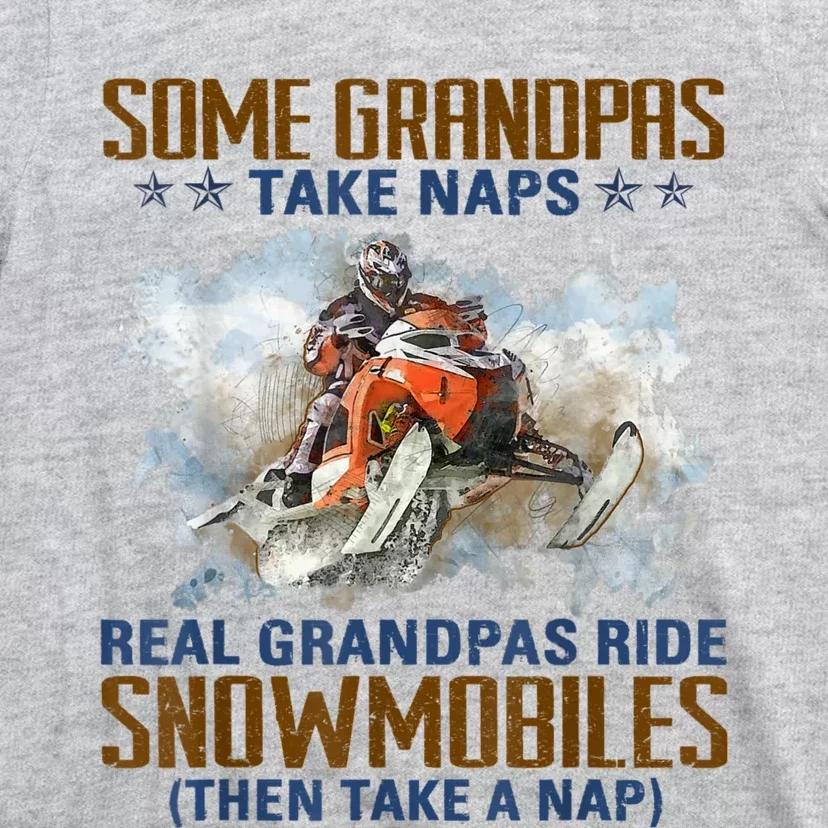 Mens Some Grandpas Take Naps Real Grandpas Ride Snowmobiles T-Shirt