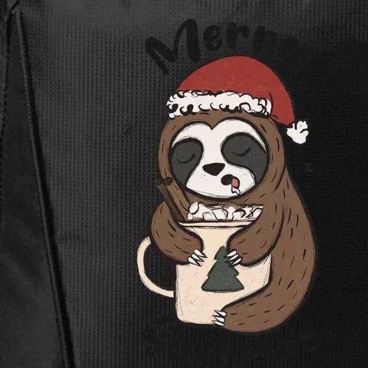 Merry Slothmas Great Gift Sloth Lover Funny Christmas Costume Gift City Backpack