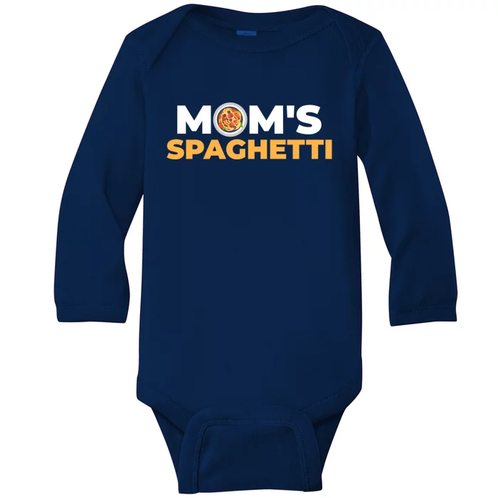 Mom's Spaghetti Gift Baby Long Sleeve Bodysuit