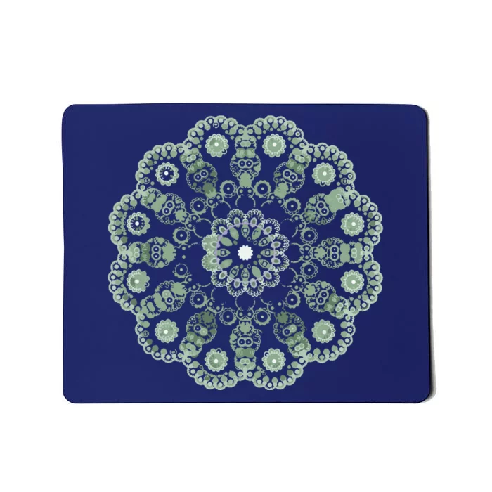 Mandala Sacred Geometry Prana Art Yoga Mantra Om Good Vibe Mousepad