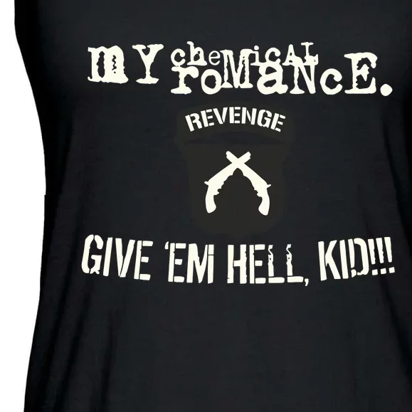 Mychemicalromance Store Give Em Hell Limited Ladies Essential Flowy Tank