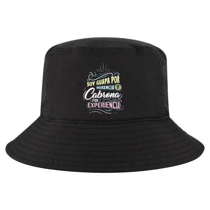 Mexicana Soy Guapa Por Herencia Y Cabrona Por Experiencia Cool Comfort Performance Bucket Hat