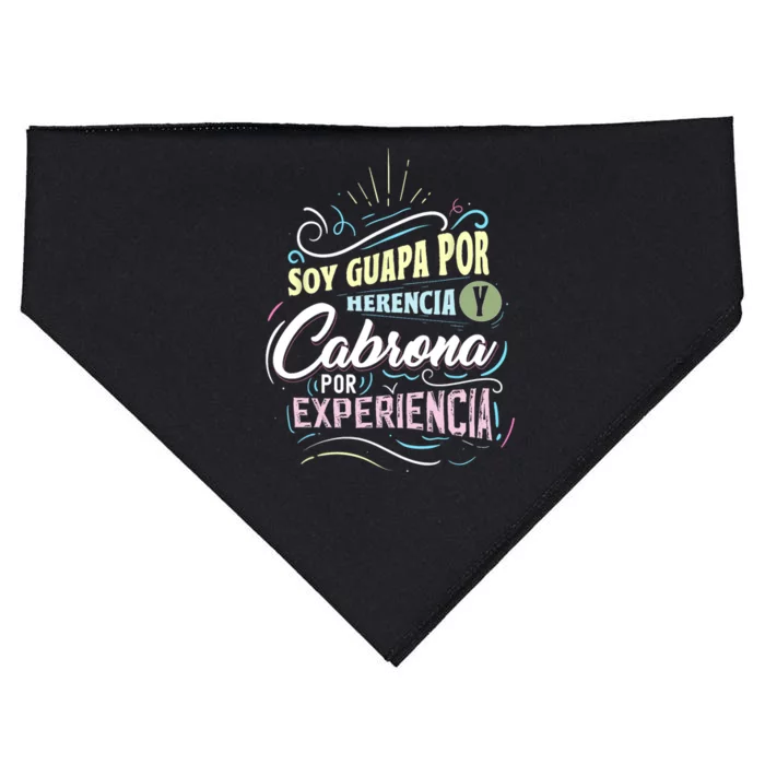 Mexicana Soy Guapa Por Herencia Y Cabrona Por Experiencia USA-Made Doggie Bandana