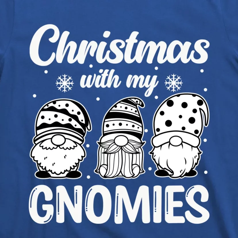 Merry Santa Hat Christmas With My Gnomies Gift T-Shirt