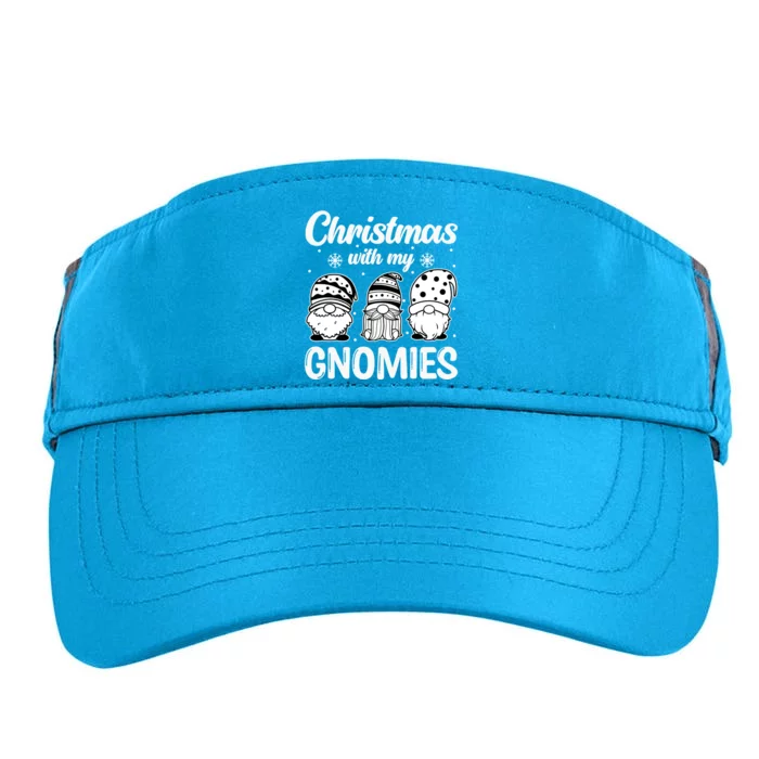 Merry Santa Hat Christmas With My Gnomies Gift Adult Drive Performance Visor