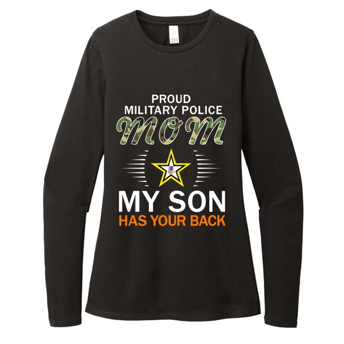 My Son Has Your Backgiftproud Mp Military Police Mom Army Gift Womens CVC Long Sleeve Shirt