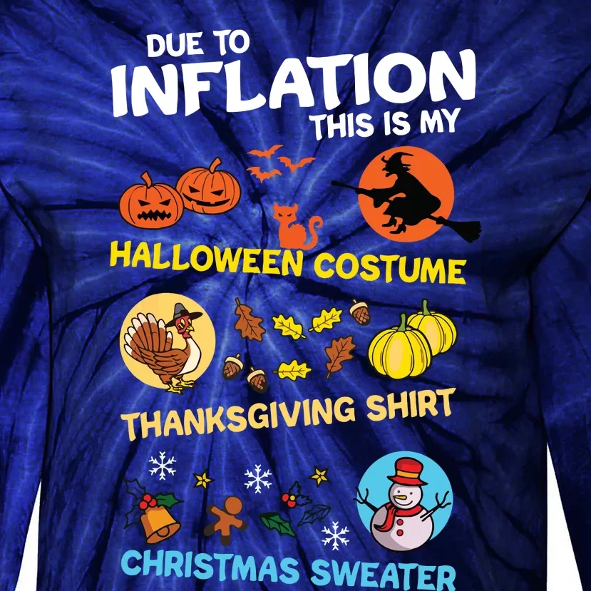 My Spooky Halloween Thanksgiving Ugly Christmas Costume Tie-Dye Long Sleeve Shirt