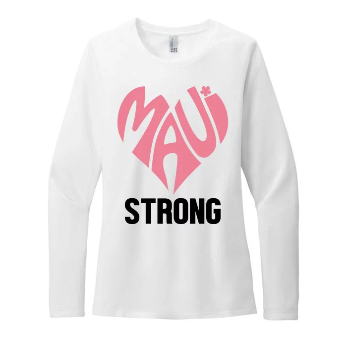 Maui Strong Hawaii Relief Womens CVC Long Sleeve Shirt