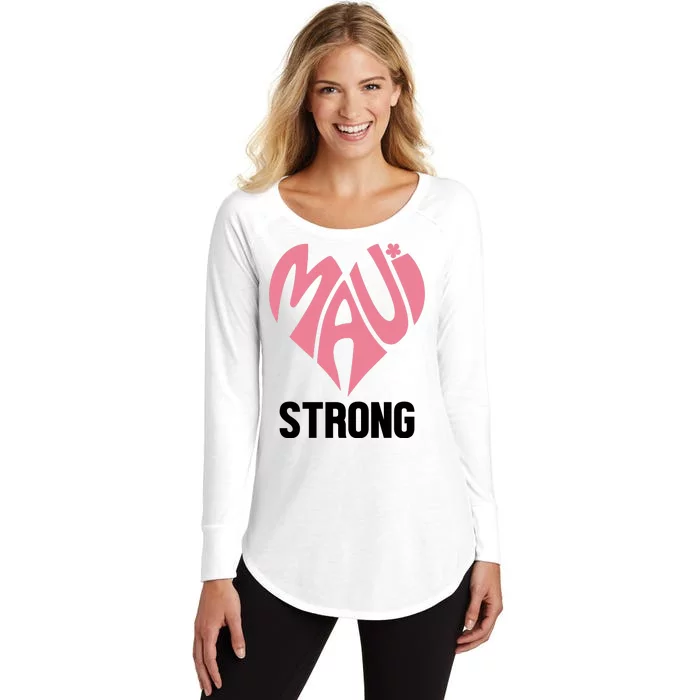 Maui Strong Hawaii Relief Women's Perfect Tri Tunic Long Sleeve Shirt