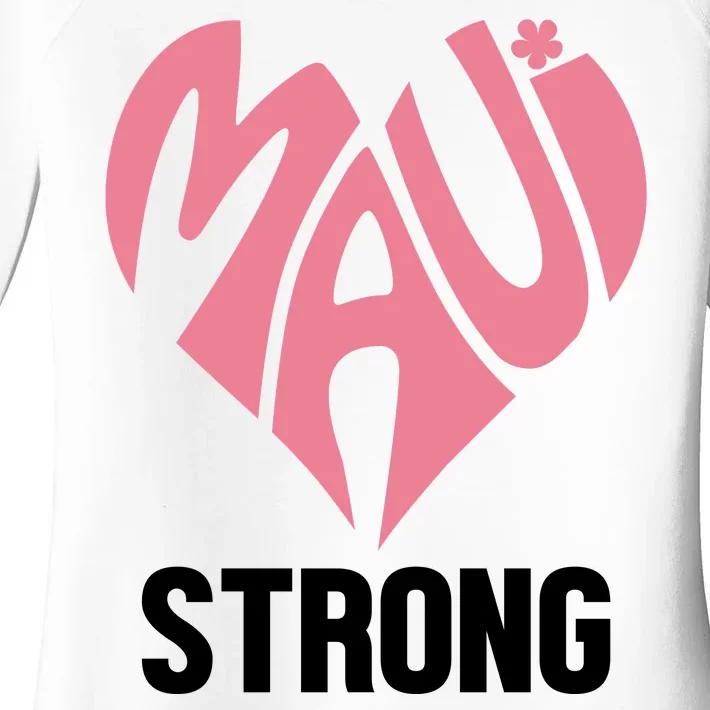 Maui Strong Hawaii Relief Women's Perfect Tri Tunic Long Sleeve Shirt