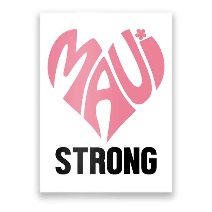 Maui Strong Hawaii Relief Poster