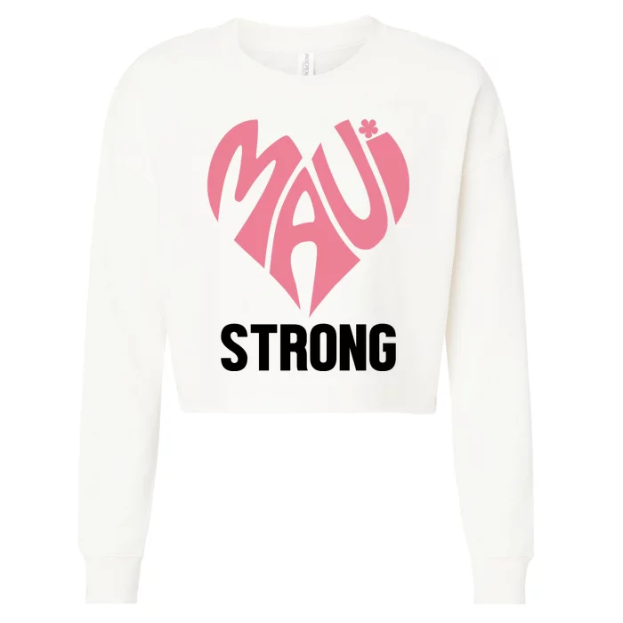 Maui Strong Hawaii Relief Cropped Pullover Crew