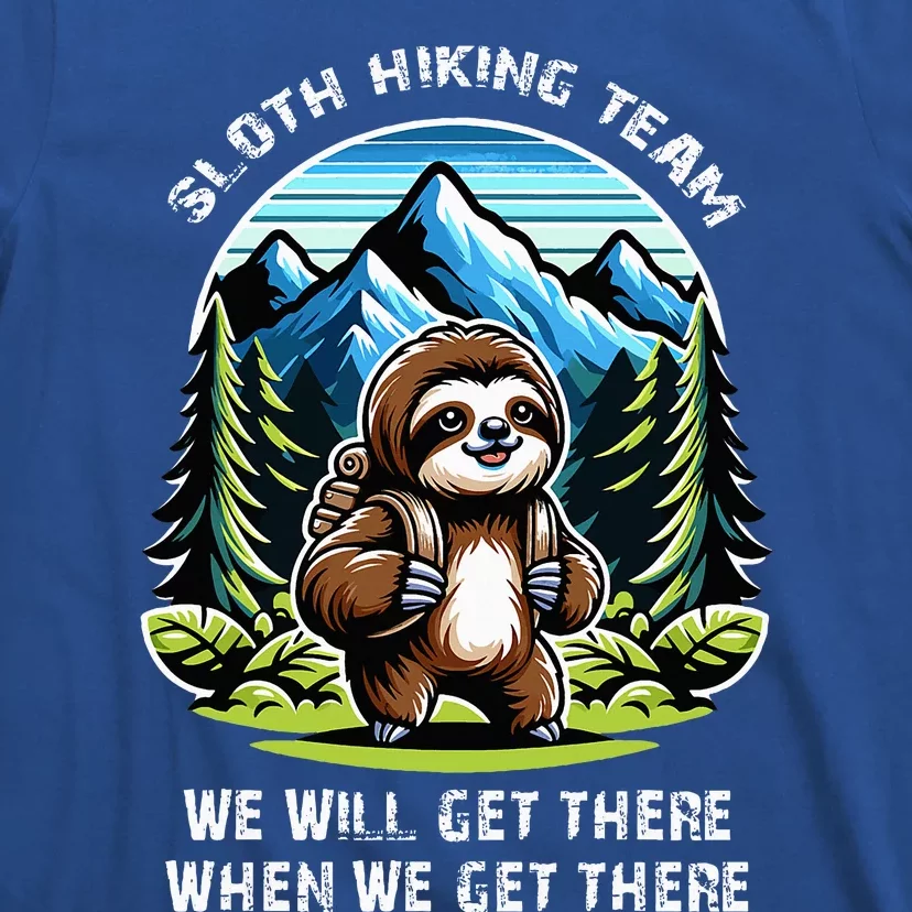 Mountain Sloth Hiking Team Hiking T-Shirt