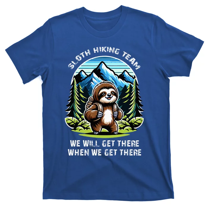 Mountain Sloth Hiking Team Hiking T-Shirt