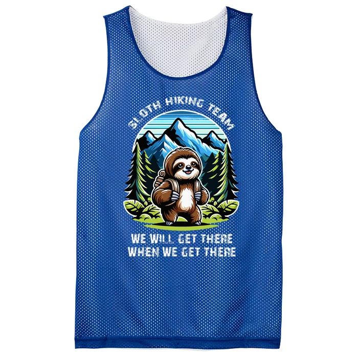 Mountain Sloth Hiking Team Hiking Mesh Reversible Basketball Jersey Tank