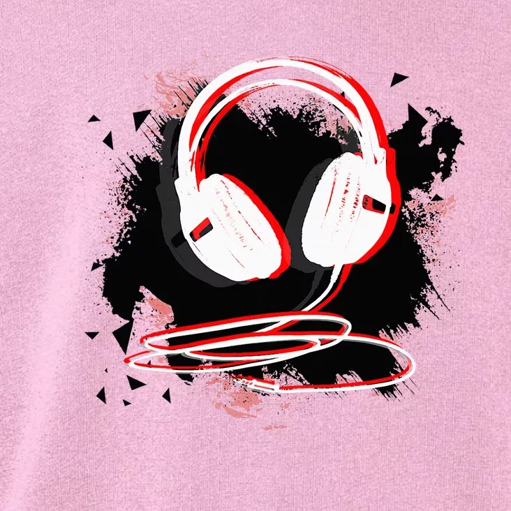 Music Sound Headphones Funny Gift For Dj Musician Toddler Hoodie