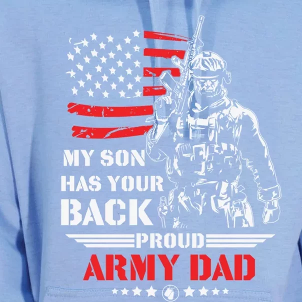 My Son Has Your Back Proud Army Dad Military Family Father Cute Gift Unisex Surf Hoodie