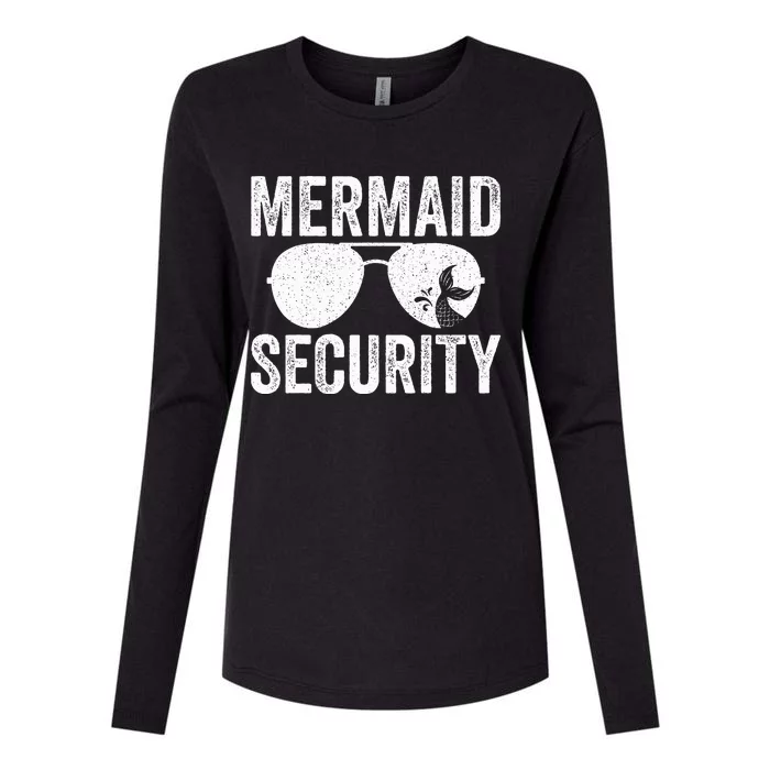 Mermaid Security Halloween Costume Womens Cotton Relaxed Long Sleeve T-Shirt