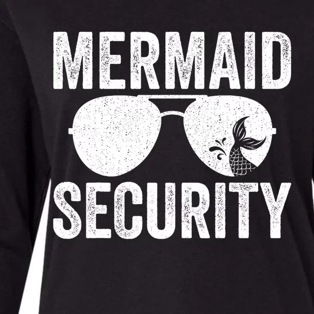 Mermaid Security Halloween Costume Womens Cotton Relaxed Long Sleeve T-Shirt