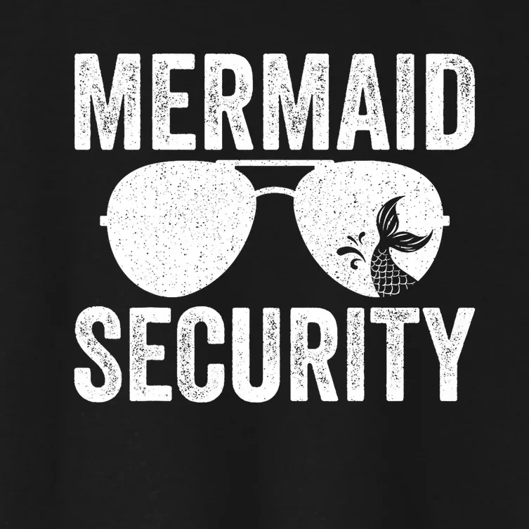 Mermaid Security Halloween Costume Women's Crop Top Tee