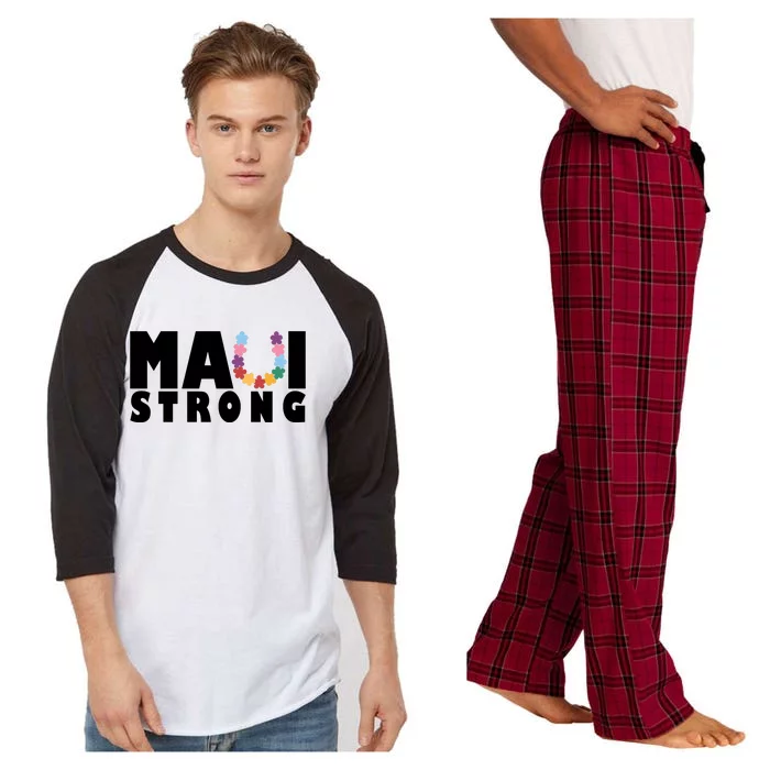 Maui Strong Hawaii Relief Awareness Raglan Sleeve Pajama Set