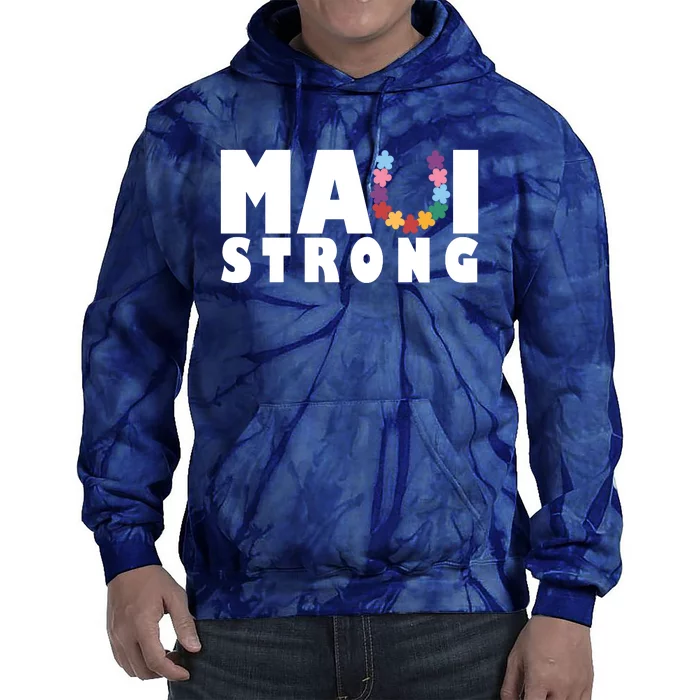 Maui Strong Hawaii Relief Awareness Tie Dye Hoodie