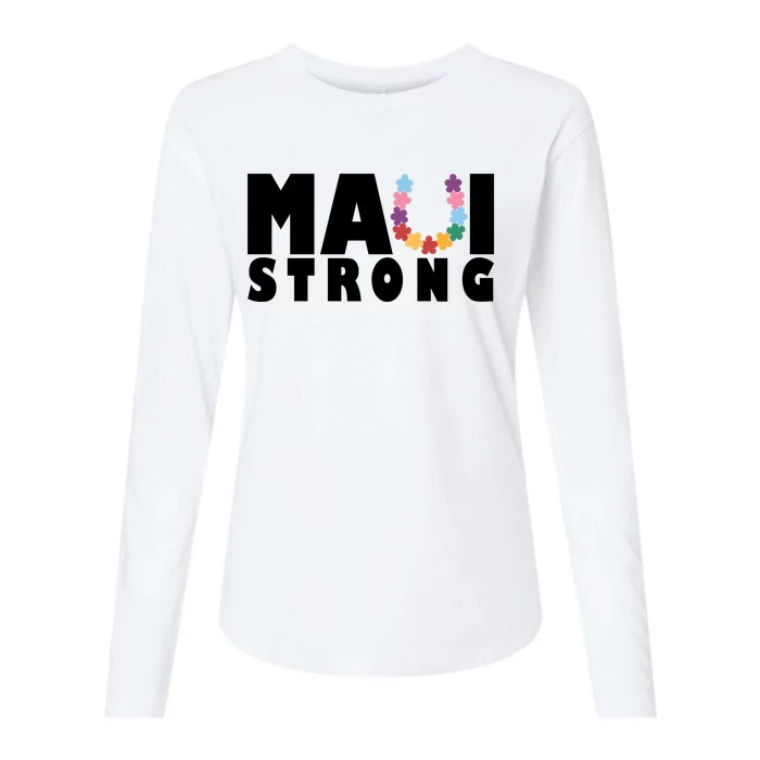 Maui Strong Hawaii Relief Awareness Womens Cotton Relaxed Long Sleeve T-Shirt